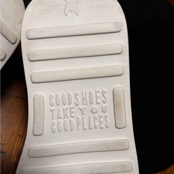 Fly London Black and White Platform Slip-Ons - Picture 8 of 12